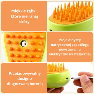 Szczotka parowa dla zwierzat 3 w 1