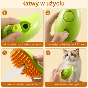 Szczotka parowa dla zwierzat 3 w 1