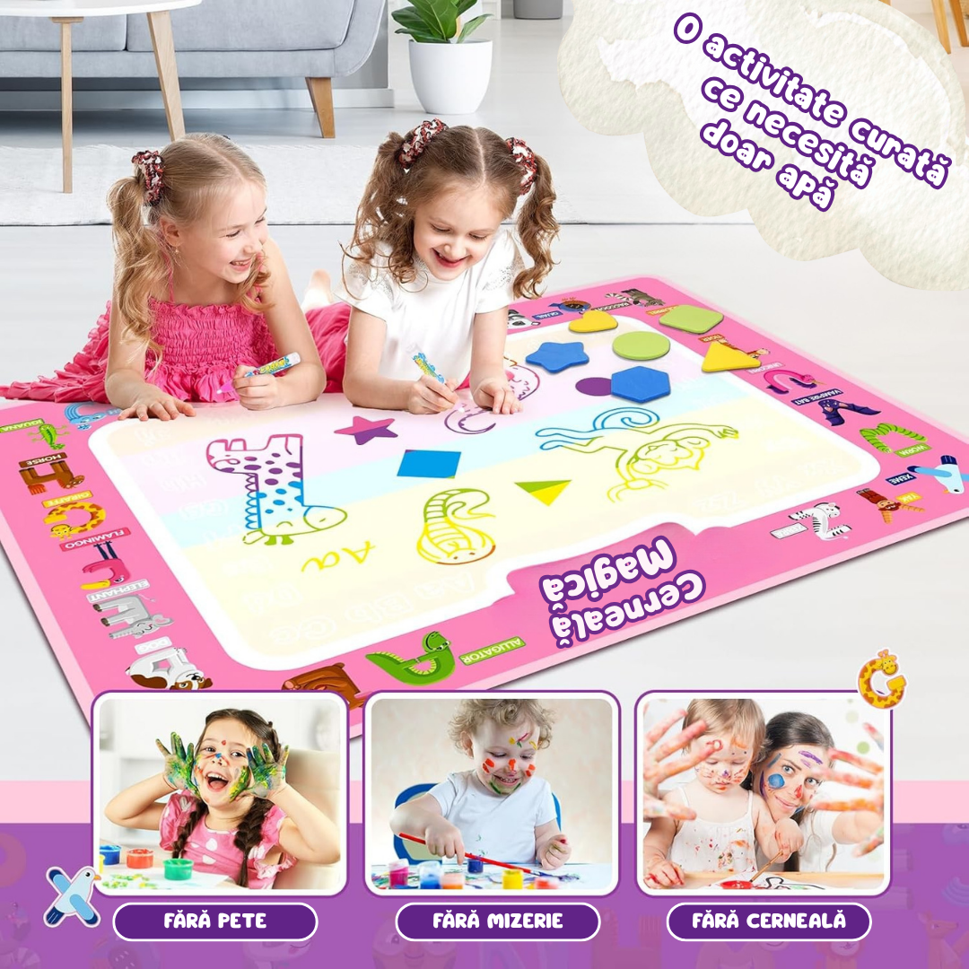 Magiczna Mata™ – Zestaw do rysowania wodą bez bałaganu + 7 markerów w prezencie