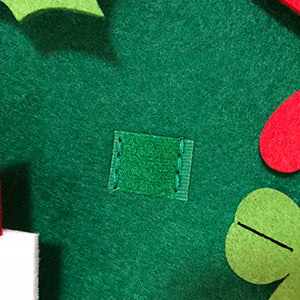 Choinka Montessori z filcu z 26 ozdobami