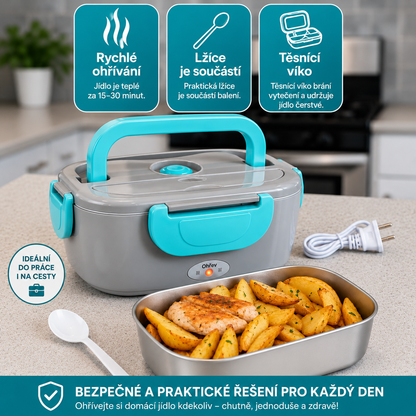 Lunchbox elektryczny 3 w 1 do podgrzewania jedzenia