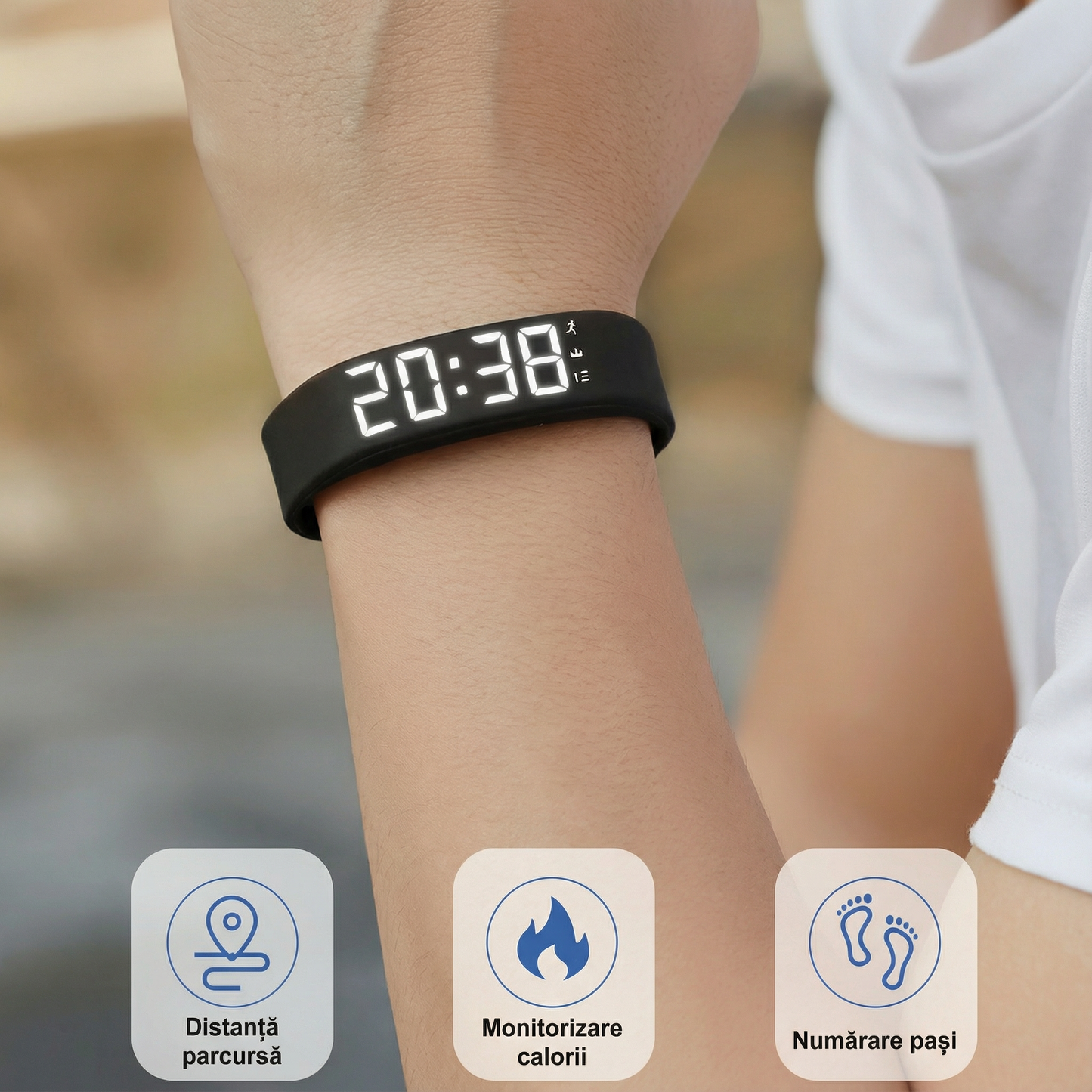 Opaska elektroniczna unisex wielofunkcyjna