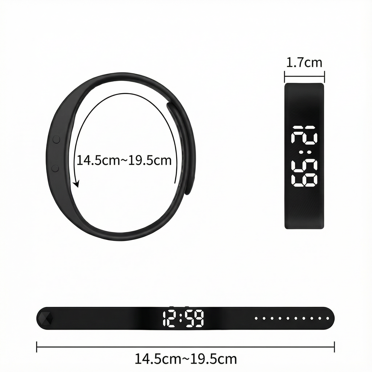 Opaska elektroniczna unisex wielofunkcyjna
