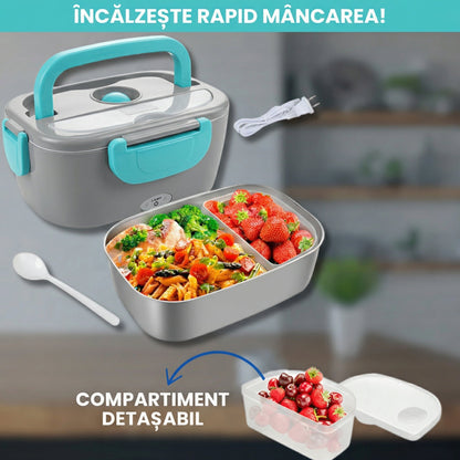 Lunchbox elektryczny 3 w 1 do podgrzewania jedzenia