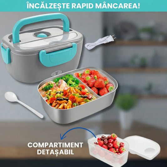 Lunchbox elektryczny 3 w 1 do podgrzewania jedzenia